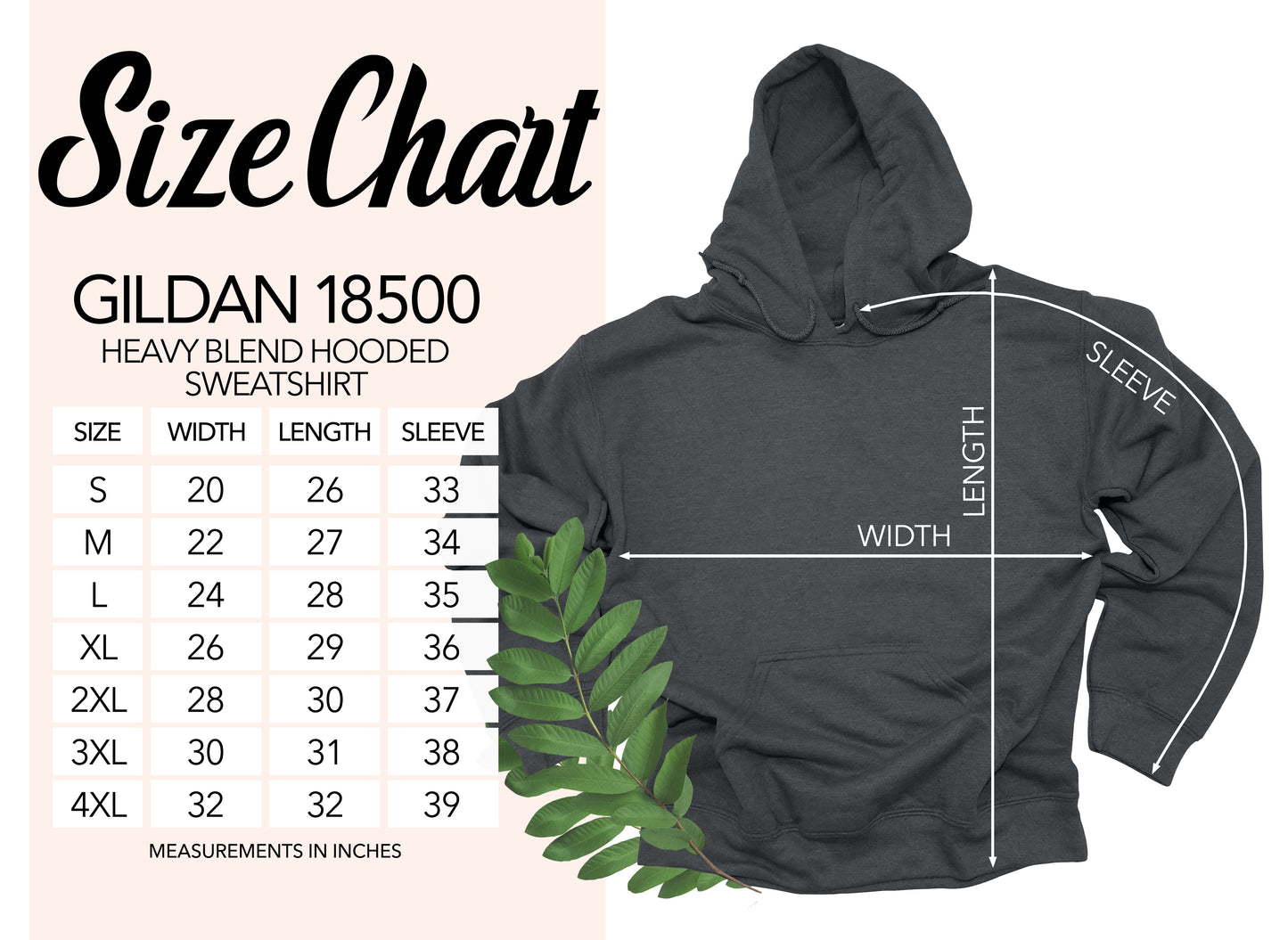 HOODIE - Gildan G185 Unisex Heavy Blend XS-XL