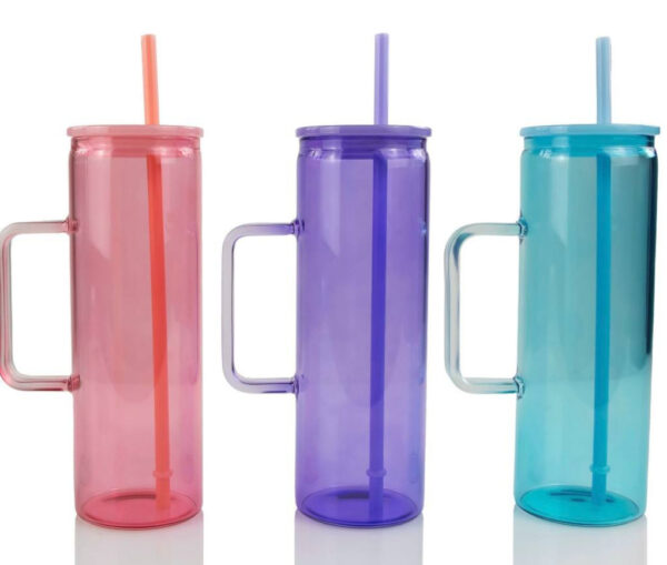 20oz Skinny With Handle Glass